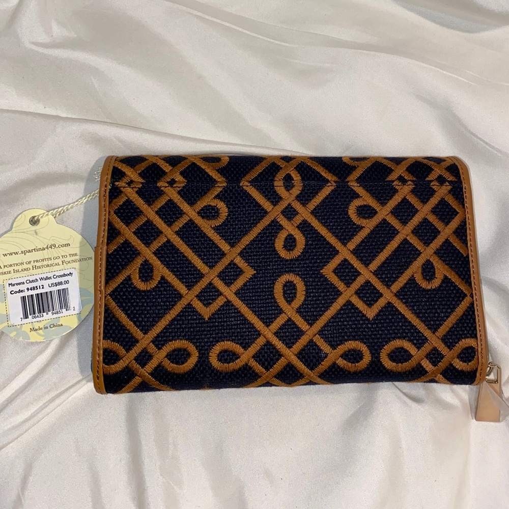 NWT Spartina Mareena Clutch Wallet Crossbody - Picture 4 of 6